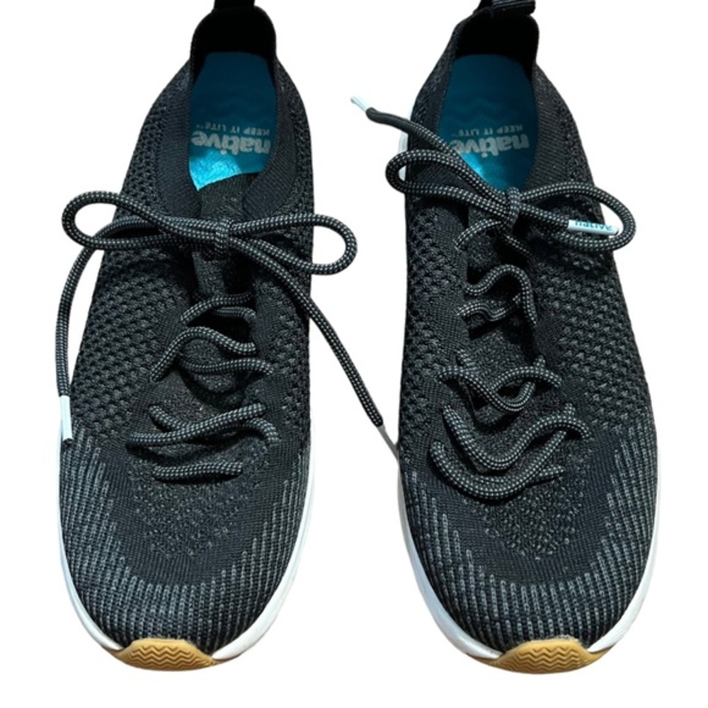 Native Black Water Proof Lace Up Shoes Size 5.5 Mens